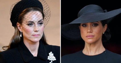 Na rozlúčke s kráľovnou Alžbetou pozornosť upútali šaty Kate Middleton a Meghan Markle. Na tento detail mnohí upozornili